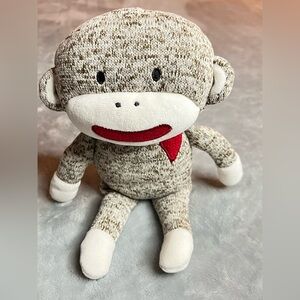 Baby Starters Brown and White Sock Monkey Stuffed Animal